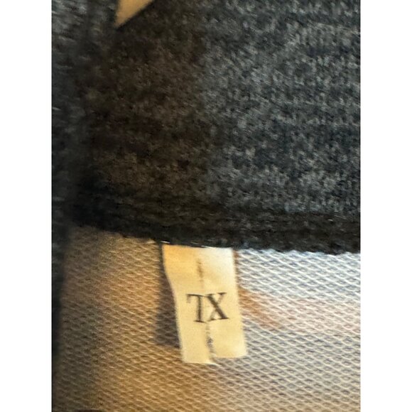 Southwestern Aztec Print 1/4-Zip Pullover Sweater sweatshirt long sleeve xl READ - Picture 5 of 8